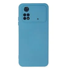Xiaomi Poco M4 Pro 4G Kılıf Nano içi Kadife Silikon - Mavi