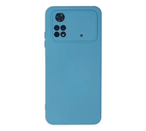 Xiaomi Poco M4 Pro 4G Kılıf Nano içi Kadife Silikon - Mavi