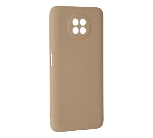 Xiaomi Redmi Note 9 5G Kılıf Nano içi Kadife Silikon - Bej