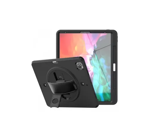 Apple iPad Pro 12.9 (2021) Kılıf Strap-C Otterbox Tablet Kapak - Siyah