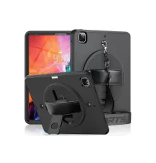 Apple iPad Pro 12.9 (2021) Kılıf Strap-C Otterbox Tablet Kapak - Siyah