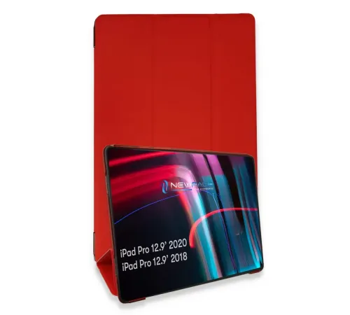Apple iPad Pro 12.9 (2021) Kılıf Tablet Smart Kılıf - Kırmızı