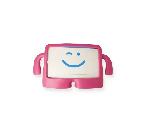 Apple iPad 4 9.7 Kılıf Karakter Tablet Silikon - Pembe