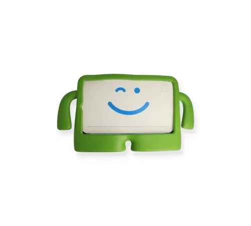 Apple iPad 4 9.7 Kılıf Karakter Tablet Silikon - Yeşil