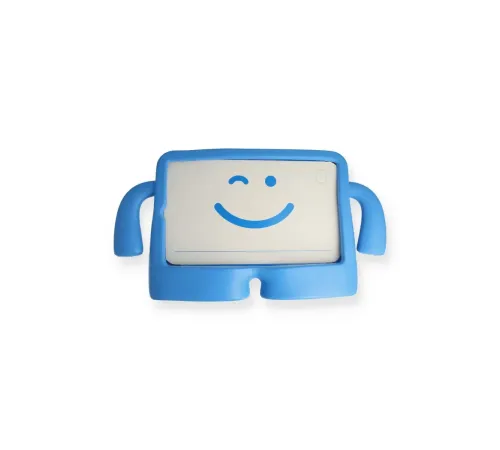Apple iPad 5 Air 9.7 Kılıf Karakter Tablet Silikon - Mavi
