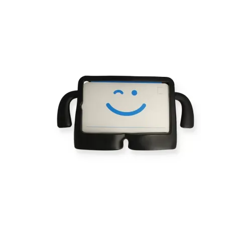 Apple iPad 10.2 (7.nesil) Kılıf Karakter Tablet Silikon - Siyah