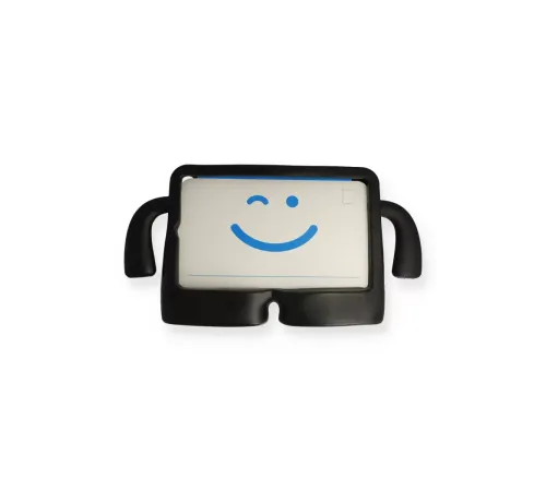 Apple iPad 10.2 (7.nesil) Kılıf Karakter Tablet Silikon - Siyah