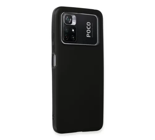 Xiaomi Poco M4 Pro 4G Kılıf First Silikon - Siyah