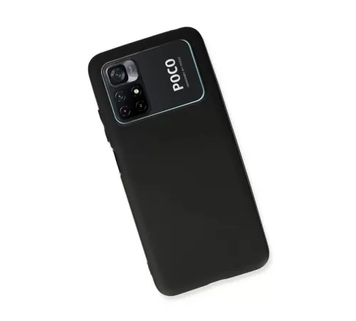 Xiaomi Poco M4 Pro 4G Kılıf First Silikon - Siyah