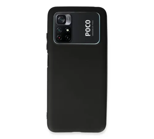 Xiaomi Poco M4 Pro 4G Kılıf First Silikon - Siyah