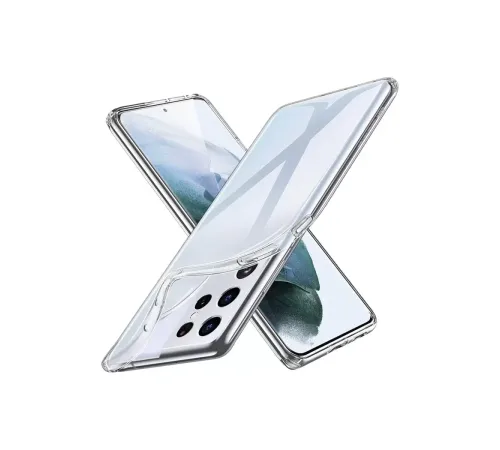 Samsung Galaxy S21 Ultra Kılıf Lüx Şeffaf Silikon