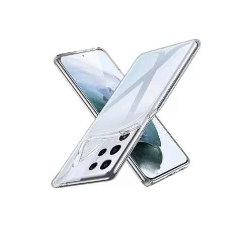 Samsung Galaxy S21 Ultra Kılıf Lüx Şeffaf Silikon