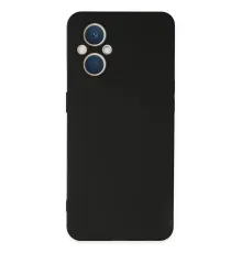 Reno 7 Lite Kılıf Nano içi Kadife Silikon - Siyah