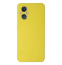Reno 7 Lite Kılıf Nano içi Kadife Silikon - Sarı
