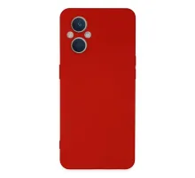 Reno 7 Lite Kılıf Nano içi Kadife Silikon - Kırmızı