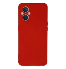 Reno 7 Lite Kılıf Nano içi Kadife Silikon - Kırmızı