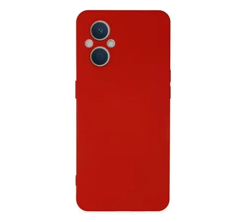 Reno 7 Lite Kılıf Nano içi Kadife Silikon - Kırmızı