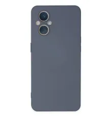 Reno 7 Lite Kılıf Nano içi Kadife Silikon - Gri