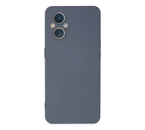 Reno 7 Lite Kılıf Nano içi Kadife Silikon - Gri