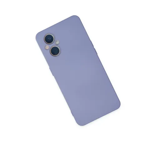 Reno 7 Lite Kılıf Nano içi Kadife Silikon - Lila