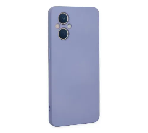 Reno 7 Lite Kılıf Nano içi Kadife Silikon - Lila