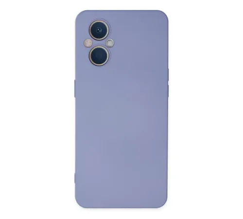 Reno 7 Lite Kılıf Nano içi Kadife Silikon - Lila