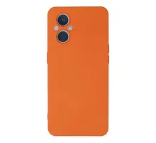 Reno 7 Lite Kılıf Nano içi Kadife Silikon - Turuncu