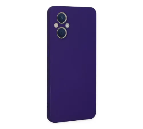Reno 7 Lite Kılıf Nano içi Kadife Silikon - Mor