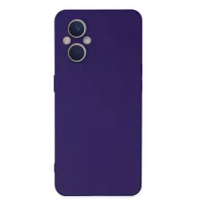 Reno 7 Lite Kılıf Nano içi Kadife Silikon - Mor