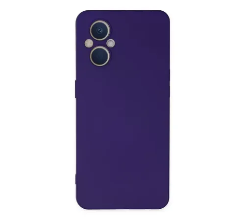 Reno 7 Lite Kılıf Nano içi Kadife Silikon - Mor