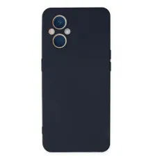 Reno 7 Lite Kılıf Nano içi Kadife Silikon - Lacivert