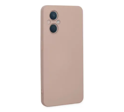 Reno 7 Lite Kılıf Nano içi Kadife Silikon - Pudra