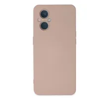 Reno 7 Lite Kılıf Nano içi Kadife Silikon - Pudra