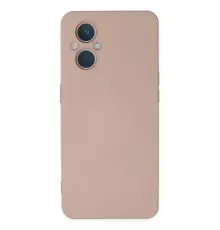 Reno 7 Lite Kılıf Nano içi Kadife Silikon - Pudra