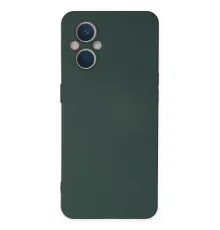 Reno 7 Lite Kılıf Nano içi Kadife Silikon - Koyu Yeşil