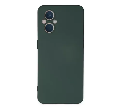 Reno 7 Lite Kılıf Nano içi Kadife Silikon - Koyu Yeşil