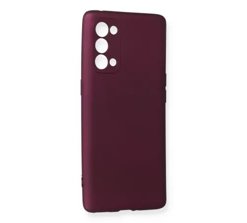 Reno 5 Pro Kılıf First Silikon - Mürdüm