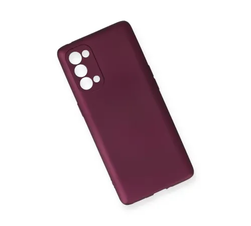 Reno 5 Pro Kılıf First Silikon - Mürdüm