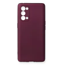 Reno 5 Pro Kılıf First Silikon - Mürdüm