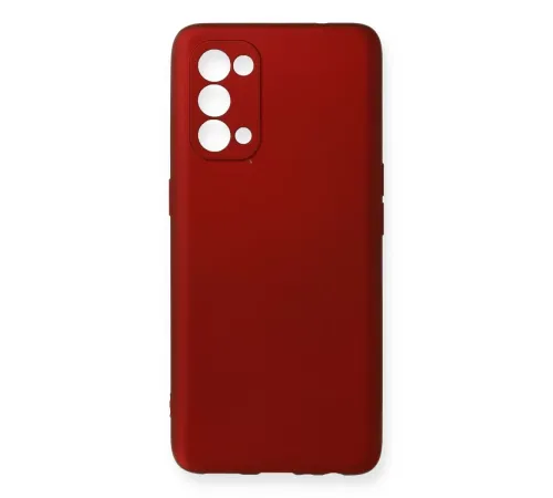 Reno 5 Pro Kılıf First Silikon - Bordo