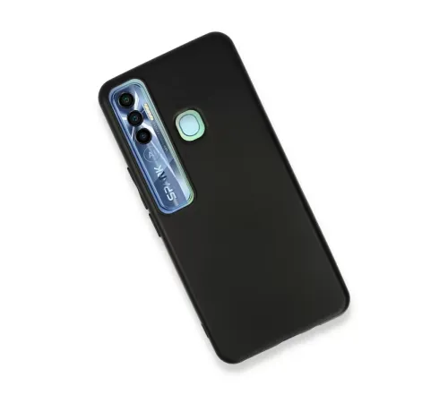 Tecno Spark 7 Pro Kılıf First Silikon - Siyah