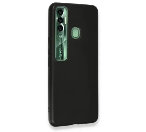 Tecno Spark 7 Pro Kılıf First Silikon - Siyah