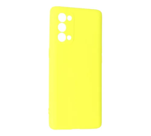 Reno 5 Pro Kılıf First Silikon - Sarı