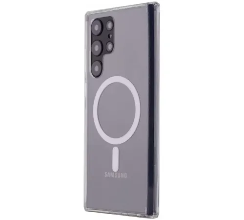 Samsung Galaxy S22 Ultra Kılıf Magneticsafe Şeffaf Silikon - Şeffaf