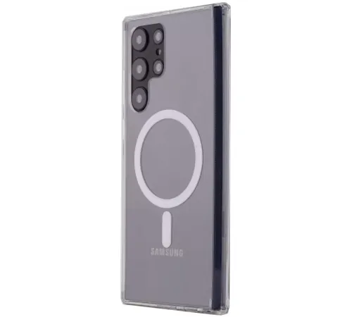 Samsung Galaxy S22 Ultra Kılıf Magneticsafe Şeffaf Silikon - Şeffaf