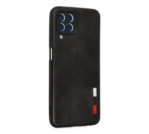 Samsung Galaxy M33 Kılıf Loop Deri Silikon - Siyah