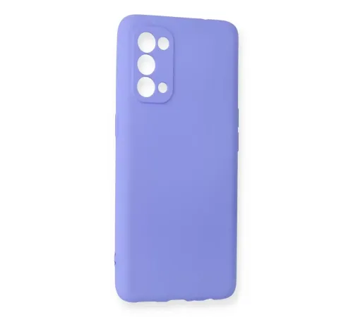 Reno 5 Kılıf First Silikon - Lila