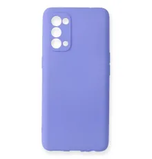 Reno 5 Kılıf First Silikon - Lila
