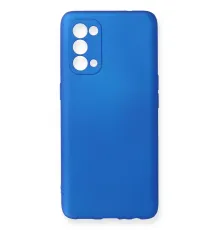 Reno 5 Kılıf First Silikon - Mavi