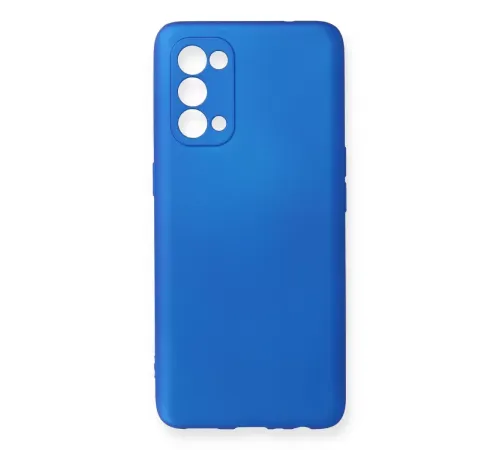 Reno 5 Kılıf First Silikon - Mavi